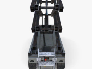 Animated Electric Scissor Lift v3 3D Model