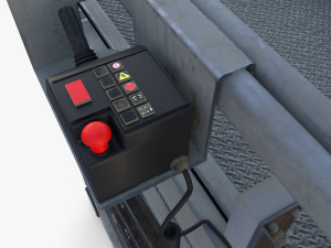 Animated Electric Scissor Lift v3 3D 모델