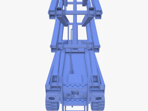 Animated Electric Scissor Lift v3 3D Model