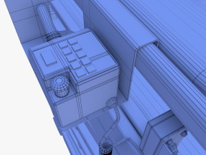 Animated Electric Scissor Lift v3 3D 모델