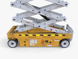 Electric Scissor Lift v2 3D Model