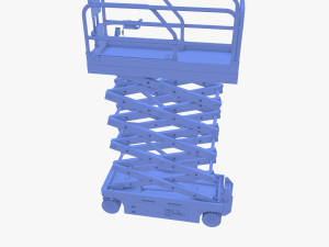 Electric Scissor Lift v2 3D Model