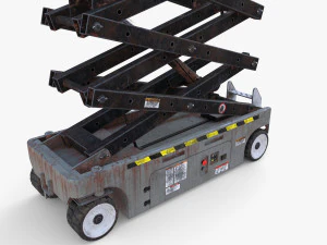 Electric Scissor Lift v4 3D Model