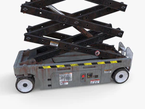 Electric Scissor Lift v4 3D Model