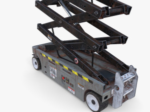 Electric Scissor Lift v4 3D मॉडल