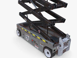 Electric Scissor Lift v4 3D Model