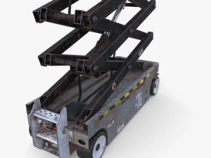 Electric Scissor Lift v4 3D Model