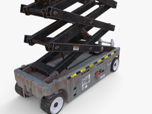 Electric Scissor Lift v4 3D मॉडल