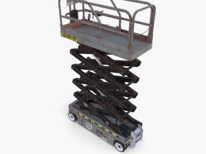 Electric Scissor Lift v4 3D मॉडल