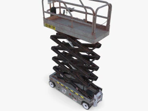 Electric Scissor Lift v4 3D Model