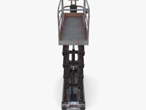 Electric Scissor Lift v4 3D Model