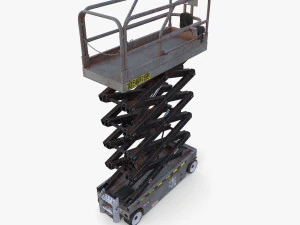 Electric Scissor Lift v4 3D Model