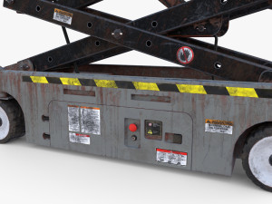 Electric Scissor Lift v4 3D मॉडल
