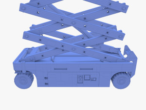 Electric Scissor Lift v4 3D मॉडल