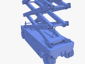 Electric Scissor Lift v4 3D Model