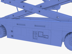 Electric Scissor Lift v4 3D मॉडल