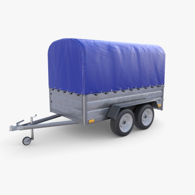 Cargo Trailer v5 3D Model .c4d .max .obj .3ds .fbx .stl .blend 