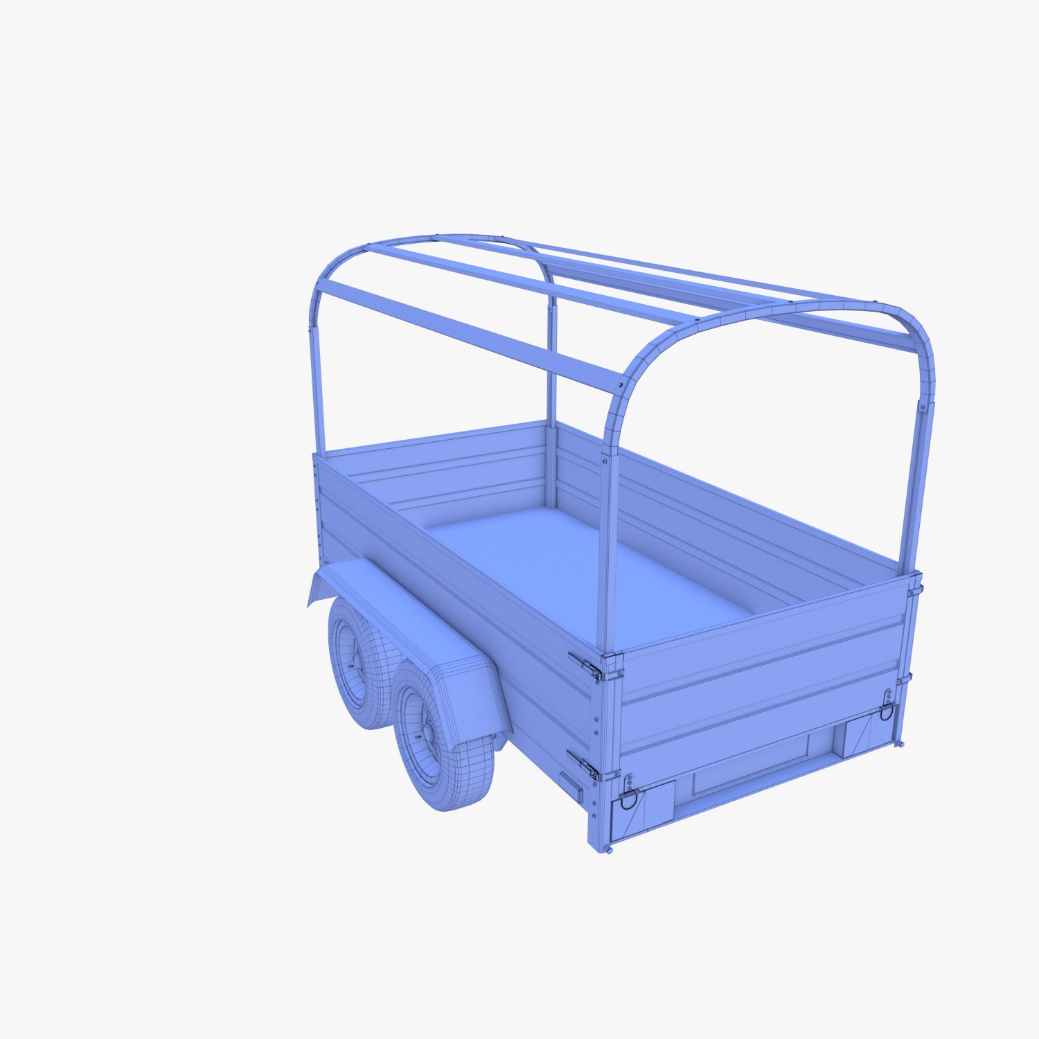 Cargo Trailer V6 3D Модель In Прицепы 3DExport