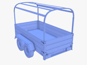 Reboque de carga v6 Modelo 3D