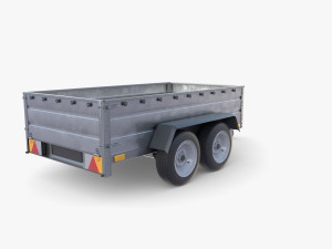 Cargo Trailer v7 3D 模型
