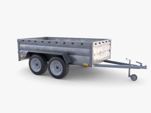 Cargo Trailer v7 3D 模型