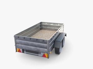 Cargo Trailer v7 3D 模型