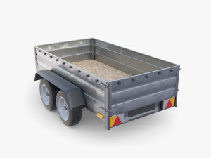 Cargo Trailer v7 3D 模型