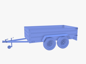 Cargo Trailer v7 3D 模型