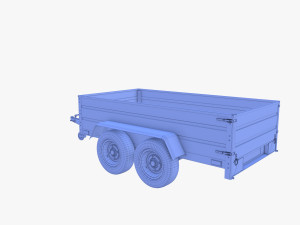 Cargo Trailer v7 3D 模型