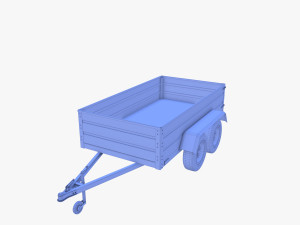 Cargo Trailer v7 3D 模型