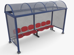 Bus stop v1 3D Модель