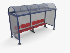 Bus stop v1 3D 모델