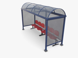 Bus stop v1 3D 모델