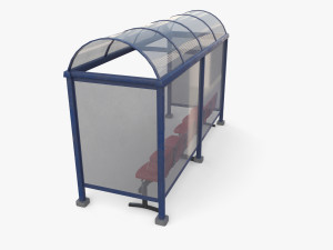 Bus stop v1 3D 모델