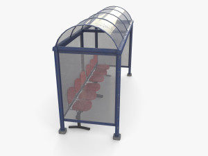 Bus stop v1 3D 모델