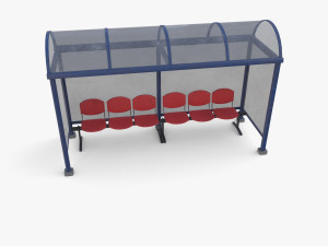 Bus stop v1 3D 모델
