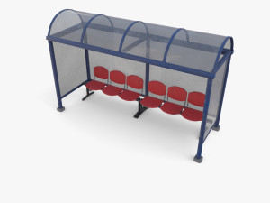 Bus stop v1 3D 모델