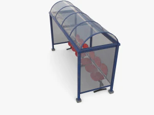 버스 정류장 v1 3D 모델