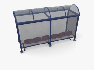 Bus stop v1 3D 모델
