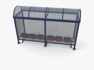 버스 정류장 v1 3D 모델