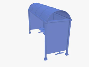 버스 정류장 v1 3D 모델