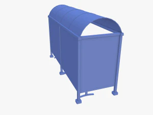 버스 정류장 v1 3D 모델