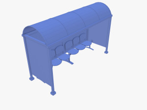 Bus stop v1 3D 모델