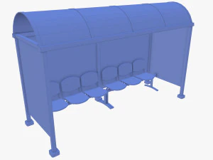 버스 정류장 v1 3D 모델
