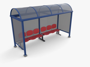 Bus stop V2 Modelo 3D