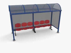 Bus stop V2 3D Model