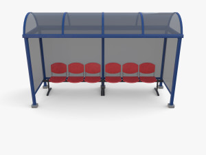 Bus stop V2 3D Model