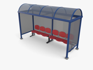 Bus stop V2 3D Model