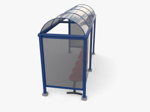 Bus stop V2 3D Model