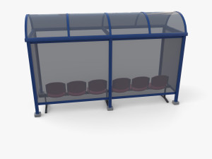 Bus stop V2 3D Model